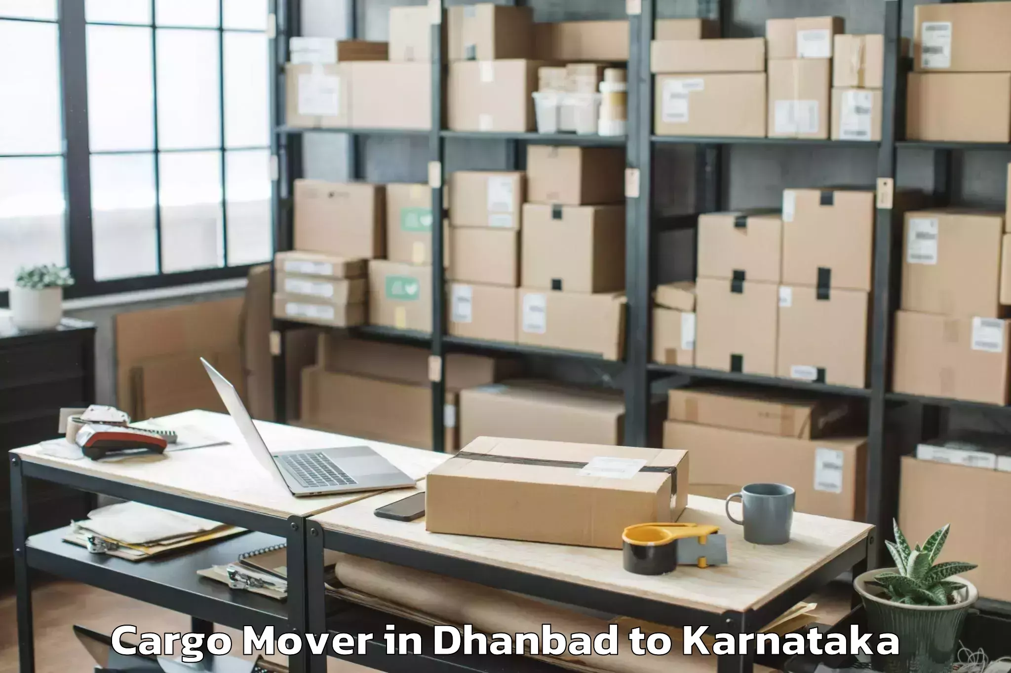 Reliable Dhanbad to Garuda Swagath Mall Cargo Mover